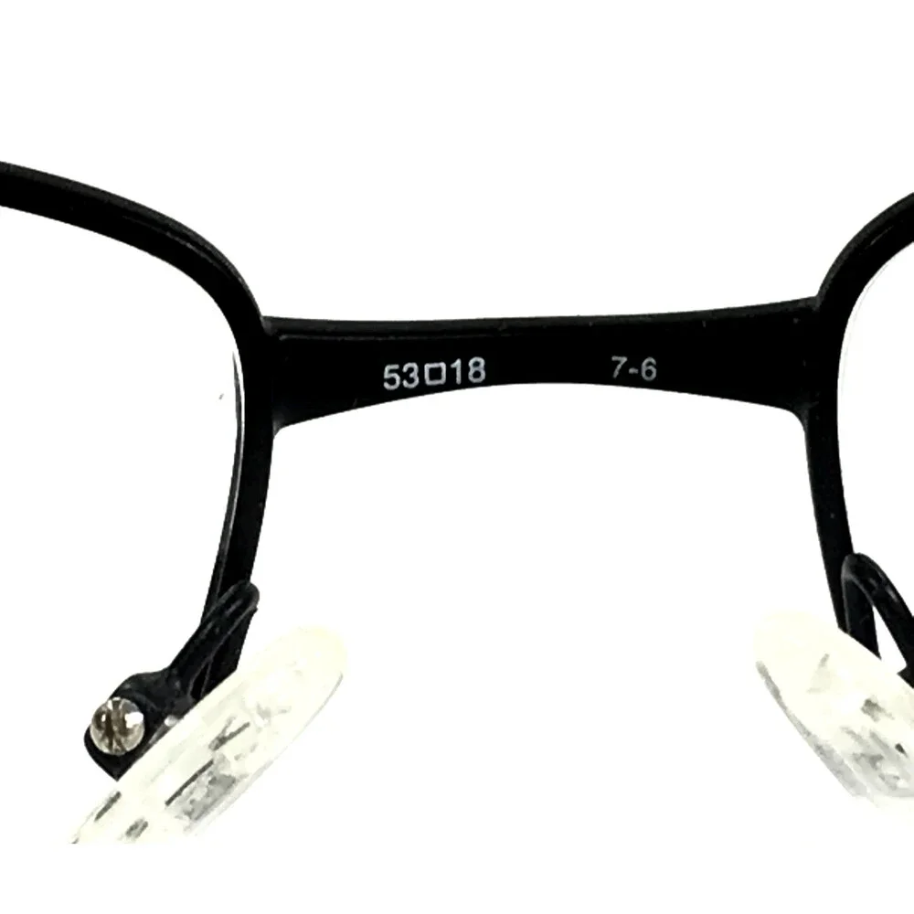 Claiborne Eyeglasses Frames CB241 003 Matte Black Rectangle Wire Rim 53-18-140